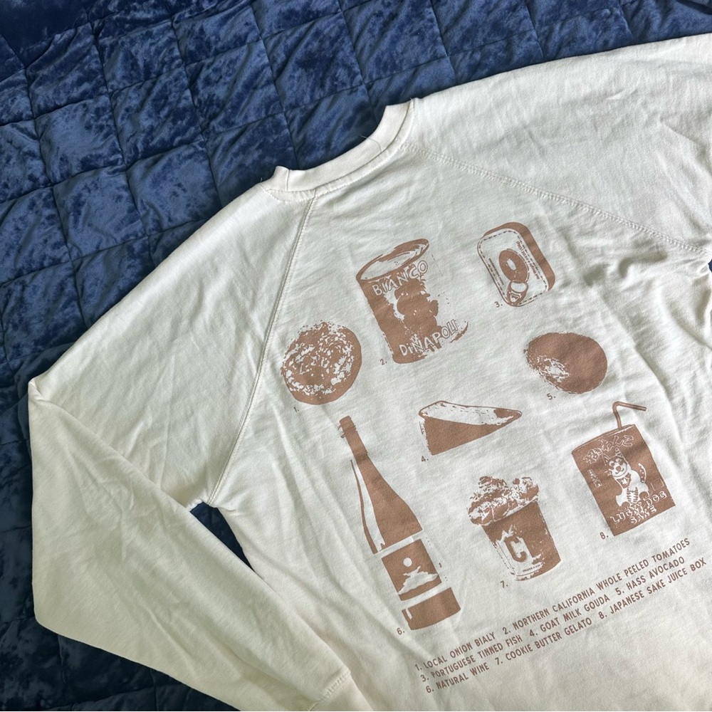 Cream Graphic Sweatshirt